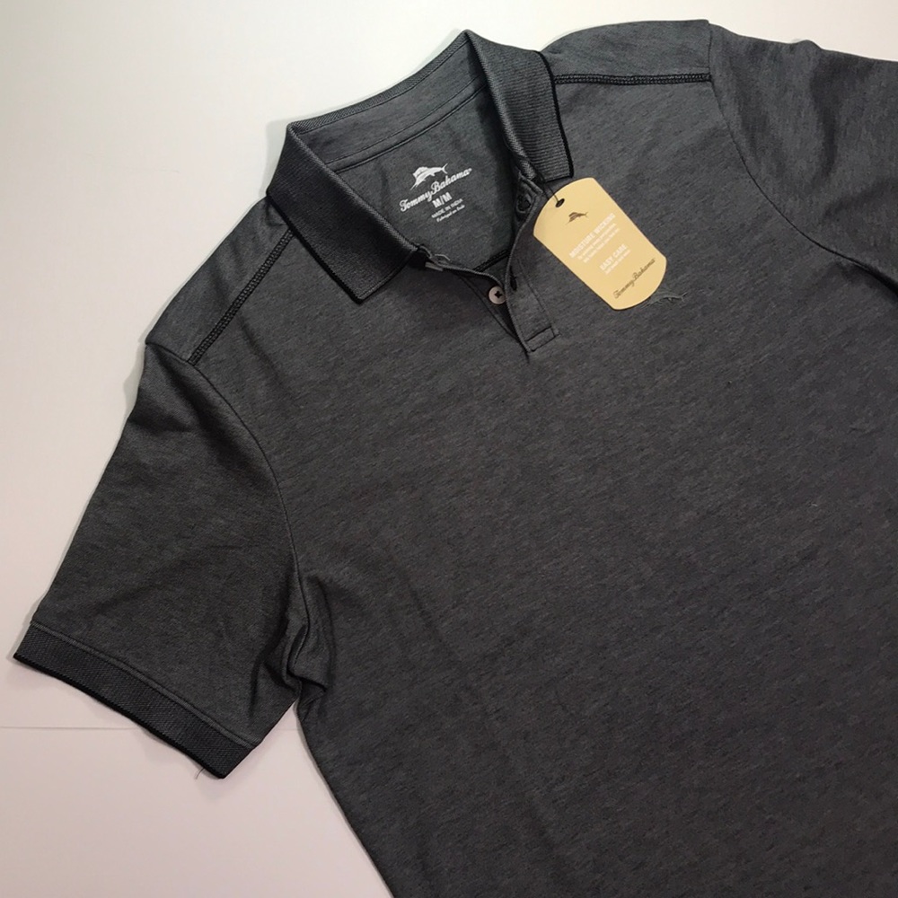 ‼️SOLD‼️ TOMMY BAHAMA Men’s Black & Gray T-shirt - Picture 3 of 8